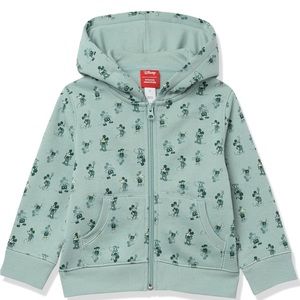 Amazon Essentials Disney Fleece Zip-Up Hoodie Sweatshirts S (6-7)